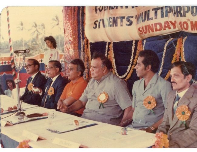Foundation stone of Multipurpose hall