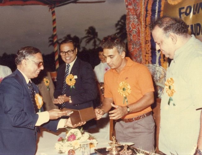 Foundation stone of Multipurpose hall