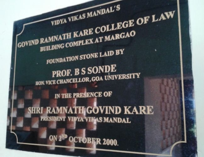 Foundation stone of GRKCL